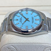 Oyster Perpetual 36, Turquoise blue dial, 36mm, Oystersteel Ref# 126000-0006