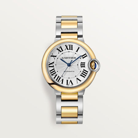 Unworn Ballon Bleu, Stainless Steel and 18k Yellow Gold, 36mm, Ladies, Ref# W2BB0038, with box