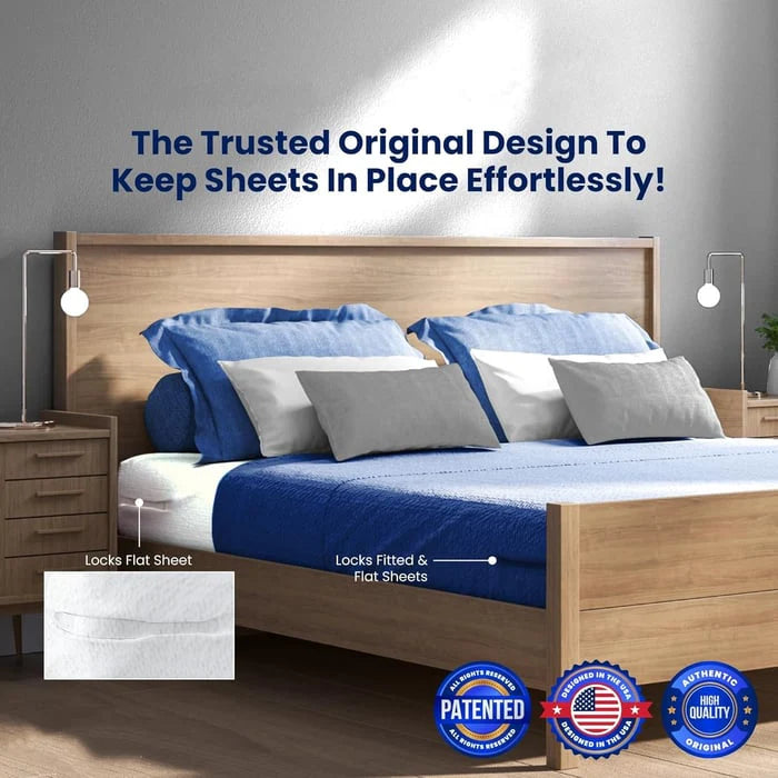 SheetLock Pro™ – Invisible Bed Sheet Holders for a Perfect Fit