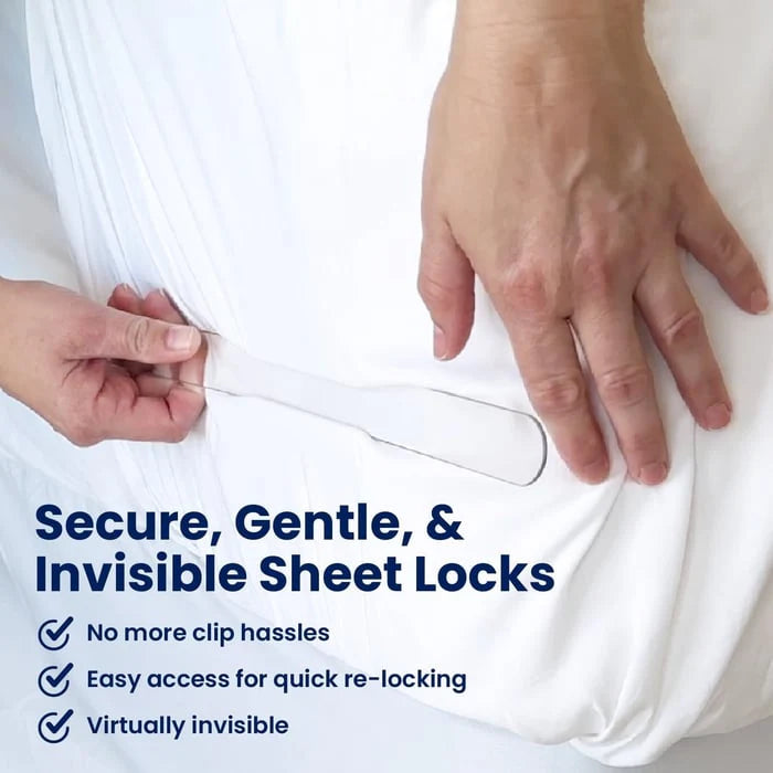 SheetLock Pro™ – Invisible Bed Sheet Holders for a Perfect Fit