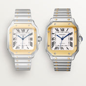 Unworn Santos, Stainless Steel and 18k Yellow Gold, 39.8mm, Ref# W2SA0009, with box