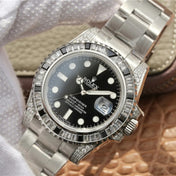Submariner Date Silver Black Diamond, 40mm, Ref#116610LN