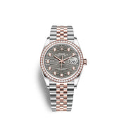Datejust 36mm, Oystersteel and 18k Everose Gold, Ref# 126281rbr-0029