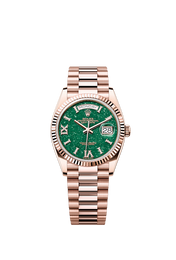Day-Date 36, 18k Everose Gold with Diamond-set, 36mm, Ref# 128235-0068
