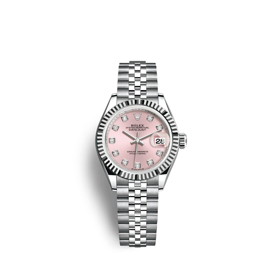 Lady-Datejust 28, Oystersteel and 18k White Gold, Ref# 279174-0003