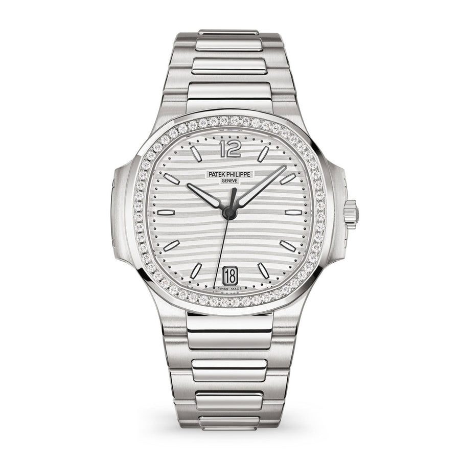 Nautilus Ladies Automatic Watch, Stainless Steel and Diamonds, 35,2mm, Ref# 7118/1200A-010