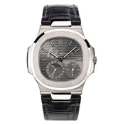 Nautilus Date, Moon Phases Watch, 18k White Gold, 40mm, Ref# 5712G-001