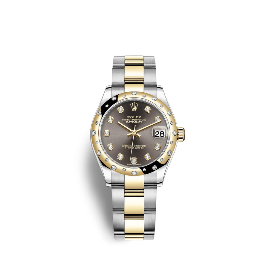 Datejust 31, Oystersteel, 18kt Yellow Gold and diamonds, Ref# 278343RBR-0021