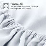 Bare Home 2-Pack Fitted Sheets - Premium 1800 Collection - Ultra-soft - Deep Pocket - Queen, White