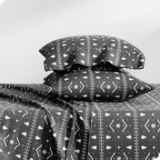 Bare Home Flannel Sheet Set - 100% Cotton - Deep Pocket - 3 Pieces - Twin, Winter Alpine