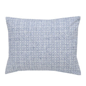 100% Cotton King Percale Duvet Set (3 Piece) Blue Distress Tile Print by Simply Put
