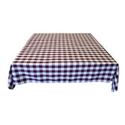 LA Linen Polyester Gingham Checkered 58 by 58-Inch Square Tablecloth, Lime and White