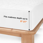 JUSTLET Heated Mattress Pad Twin Size,Electric Mattress Pad,Electric Bed Warmer with 9 Heated Settings Controller & 1-9 Hours Auto Shut Off