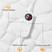 JUSTLET Heated Mattress Pad Twin Size,Electric Mattress Pad,Electric Bed Warmer with 9 Heated Settings Controller & 1-9 Hours Auto Shut Off