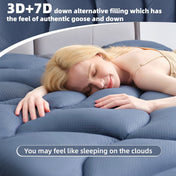 BDEUS King Mattress Topper, Cooling Mattress Pad Cover, Quilted Fitted Mattress Protector with 8-21" Deep Pocket, Soft 3D Spiral Fiber Padding for