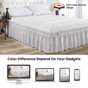 SGI Bedding 16 Inch Wrap Around Bed Skirt | Microfiber Bed Skirt | Fade Resistant, Wrinkle Free, Anti-static, Decorative, Extra Storage Space