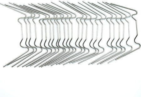 Mini Greenhouse Clips for Hanging - 100Pcs Stainless Steel Clips Green House Accessory Wire Clamp Clip pack for Harbor Freight Replacement Greenhouse
