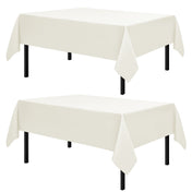 Romanstile 2 Pack Rectangle Tablecloth - Washable Table Cloth Resistance Microfiber Tablecloth Decorative Table Cover for