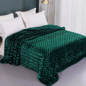 Whale Flotilla Faux Fur Sherpa King Size Blanket, Cozy Reversible Fuzzy Fluffy Plush Blankets with Stylish for Winter Fall, Warm and Soft, 90x104