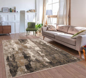 Luxe Weavers Modern Abstract Beige 2x3 Area Rug, Stain Resistant Carpet