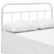 Modway Serena King Powder Coated Steel Headboard in White Finish