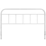 Modway Serena King Powder Coated Steel Headboard in White Finish
