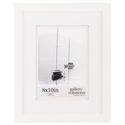 Gallery Solutions 8"x10" Black Wall Mount/Tabletop Picture Frame - Perfect Fit for 5"x7" Photos - Versatile Mounting Options