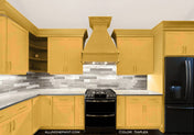 ALL-IN-ONE Paint, Naples (Sunny Yellow), 128 Fl Oz Gallon. Durable cabinet and furniture paint. Built in primer and top coat, no sanding needed.
