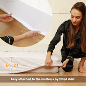 VOUA Electric Heated Mattress Pad, White King