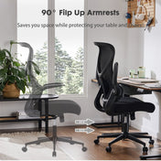 Yoyomax Office Chair, Ergonomic Home Office Desk Chairs, Computer Chair with Comfortable Armrests, Mesh Desk Chairs with Wheels, Black