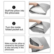 Flxxie 1800 Count Double Brushed Microfiber Envelope Pillowcases Set of 2, King, 20" x 36", Purple