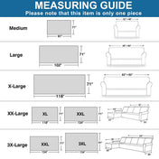 Sanmadrola Sofa Covers Sectional Couch Loveseat Covers Throw Sofa Cover Sofa Slipcover for Most Shape Sofas Decor Cotton Polyester Blend Thick Throw