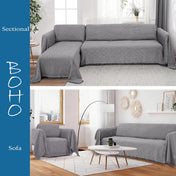 Sanmadrola Sofa Covers Sectional Couch Loveseat Covers Throw Sofa Cover Sofa Slipcover for Most Shape Sofas Decor Cotton Polyester Blend Thick Throw