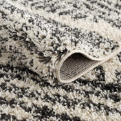 Hauteloom Berber Shag Collection - Fishhook Farmhouse Entryway, Bedroom, Kitchen Shaggy Runner Rug with Tassel - Fluffy Plush High Pile Carpet