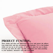Ntbay 2 Pack Double Brushed Microfiber Queen Pillow Shams with 2" Flange, Wrinkle, Fade, Stain Resistant Sham, 20"x30", Pink