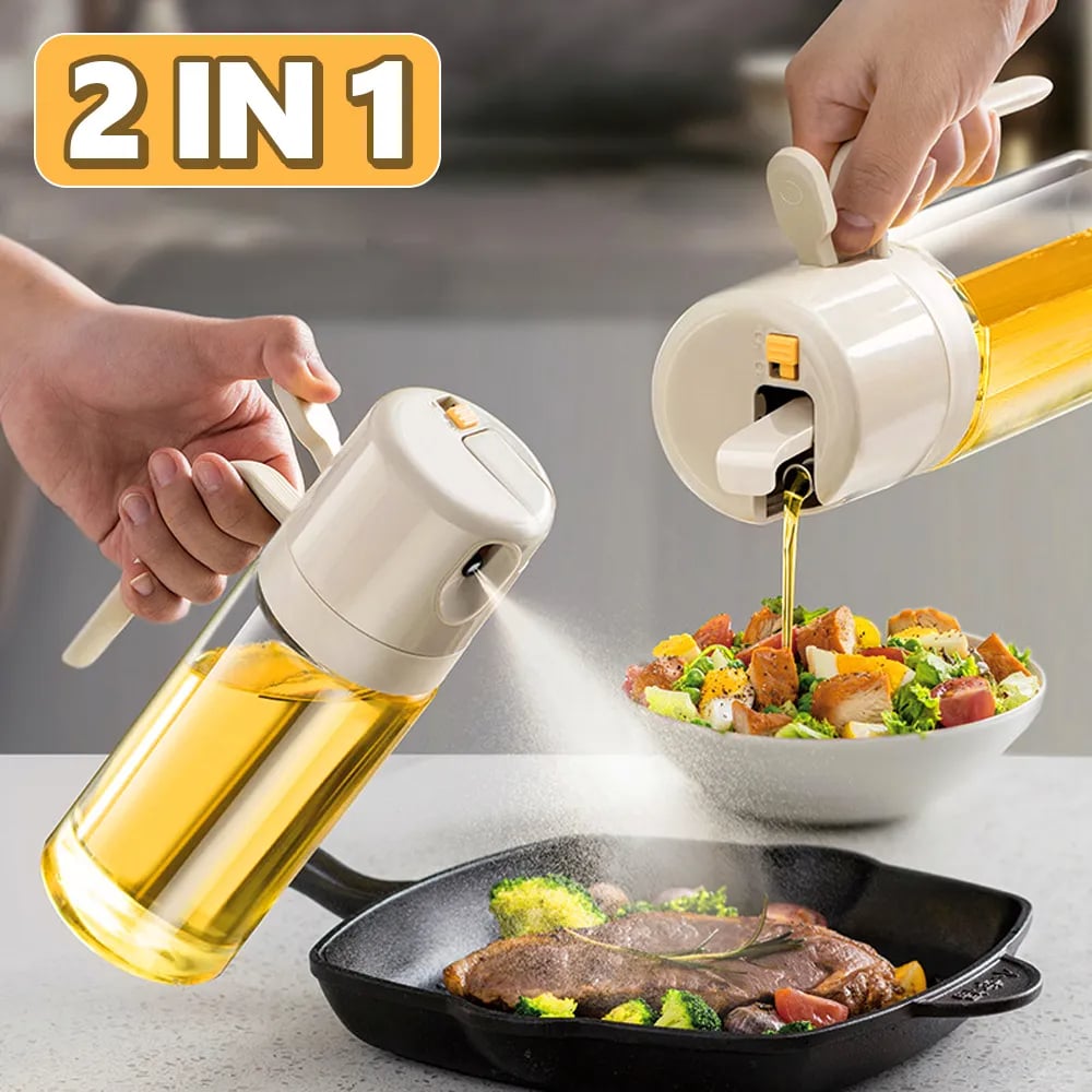 SprayPro: Dual-Function Oil and Vinegar Sprayer for Cooking and BBQ