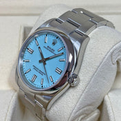 Oyster Perpetual 36, Turquoise blue dial, 36mm, Oystersteel Ref# 126000-0006