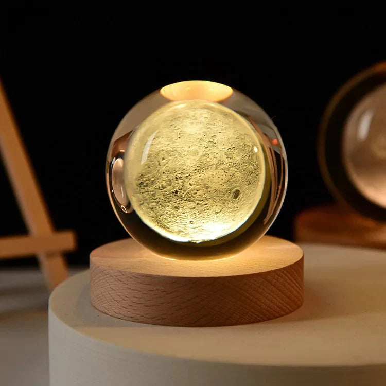 CosmoGlow: Solar System Crystal Sphere - Starry Sky and Planetary Ambient Light