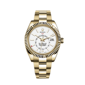 Sky-Dweller 42mm, 18k Yellow Gold, Ref# 326938-0005