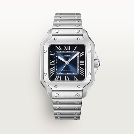 Unworn Santos, Stainless Steel, 35.1mm, Ref# WSSA0063, with box