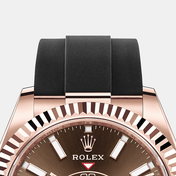 Sky-Dweller 42mm, 18k Everose Gold, Oysterflex, Ref# 326235-0005