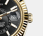 Sky-Dweller 42mm, 18k Yellow Gold, Oysterflex, Ref# 326238-0009