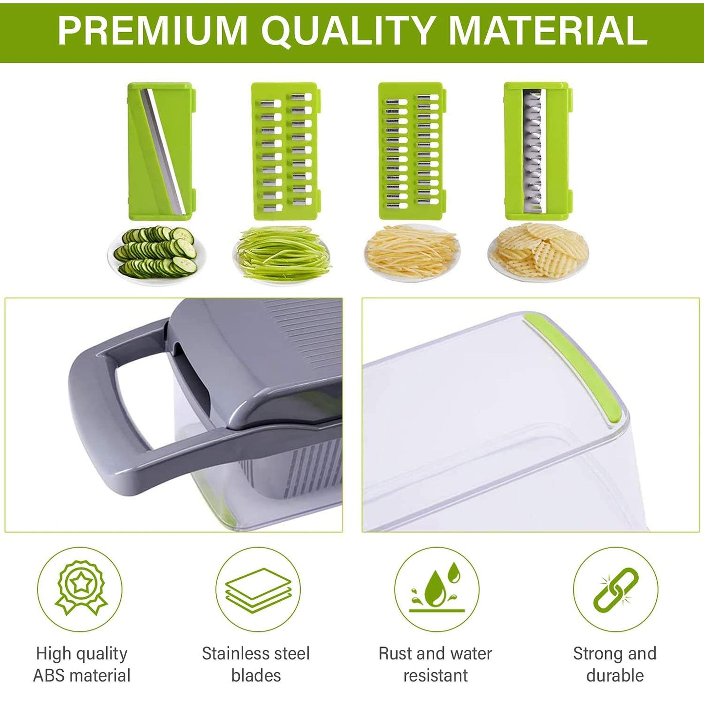 VeggieMaster Pro: 12-in-1 Kitchen Miracle for Easy Chopping, Slicing, and Dicing