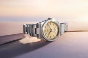 Unworn 2025, Oyster Perpetual, Oystersteel 41mm, Beige dial, Domed Oyster, Ref# 134300-0007, with box