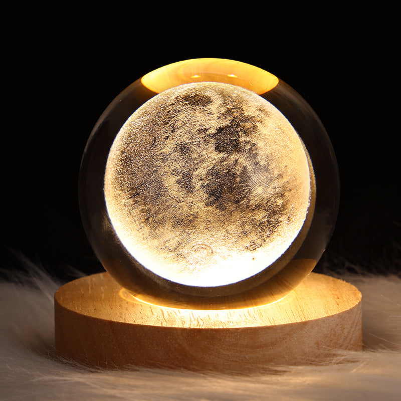 CosmoGlow: Solar System Crystal Sphere - Starry Sky and Planetary Ambient Light