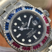 Submariner Silver Blue/Red Diamond, 40mm