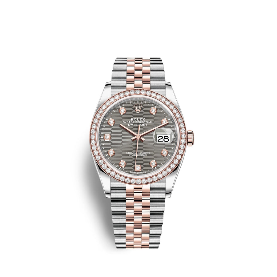 Datejust 36mm, Oystersteel and 18k Everose Gold, Ref# 126281rbr-0029