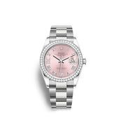 Datejust 36 Oystersteel and white gold Ref# 126284RBR-0024