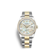 Datejust 36 Oystersteel and yellow gold Ref# 126283RBR-0010