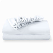 Bare Home 2-Pack Fitted Sheets - Premium 1800 Collection - Ultra-soft - Deep Pocket - Queen, White